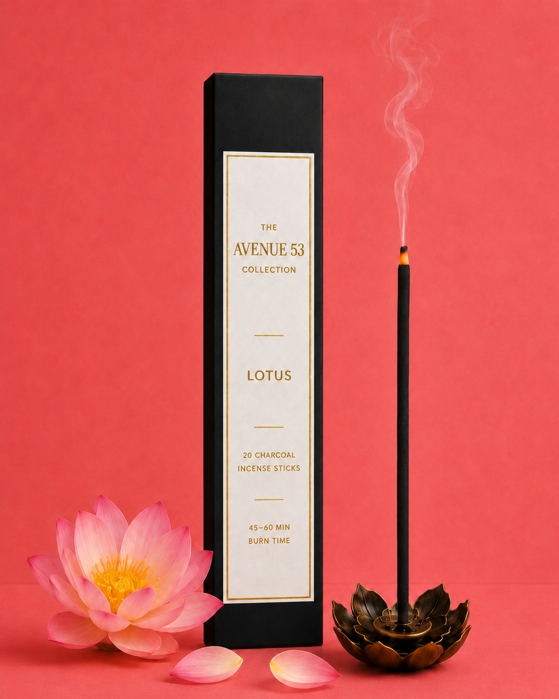 Lotus Charcoal Incense - 20 Sticks
